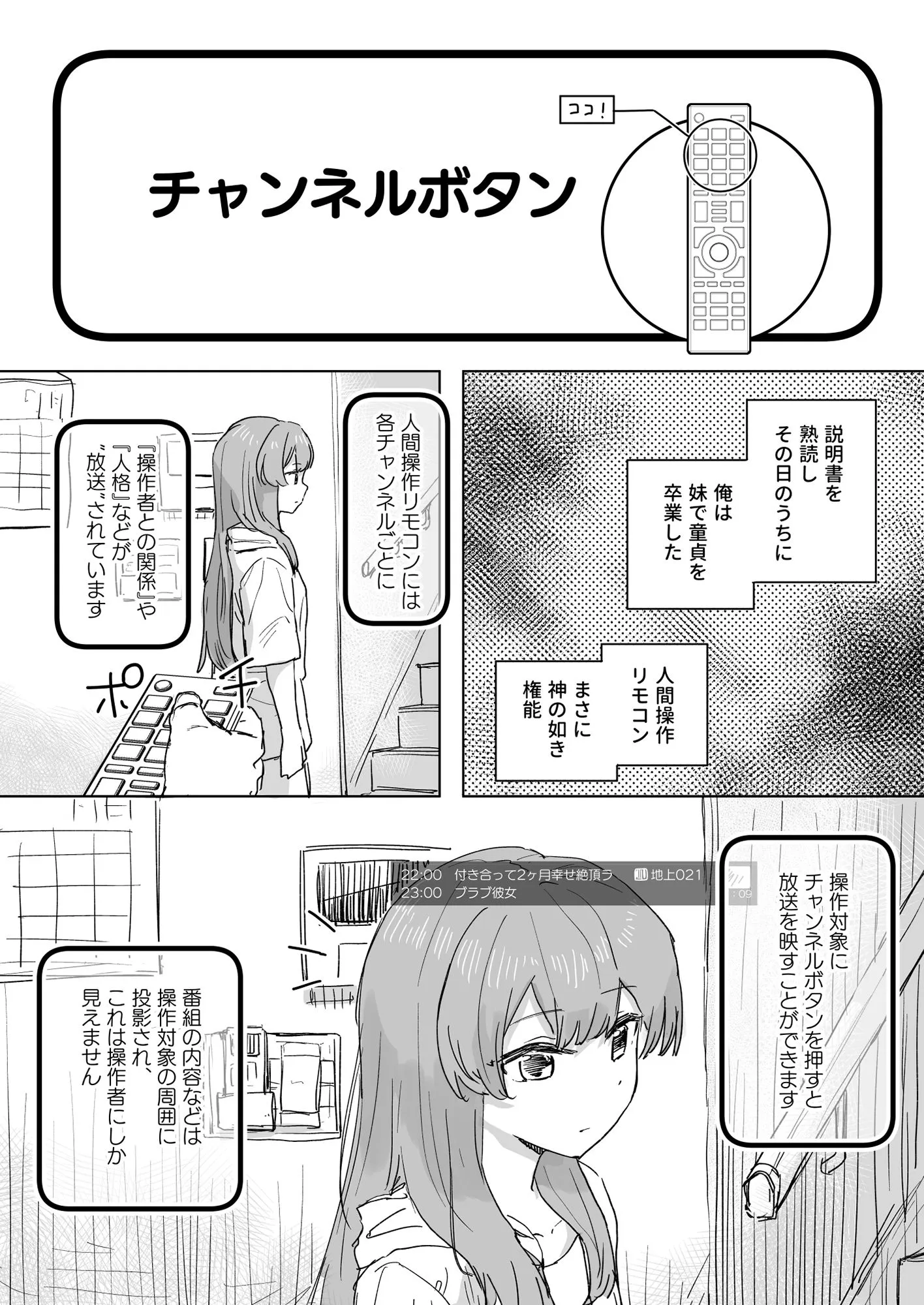 【多機能】人間操作リモコン【新発売】 サンプル6番画像（エロ同人漫画）