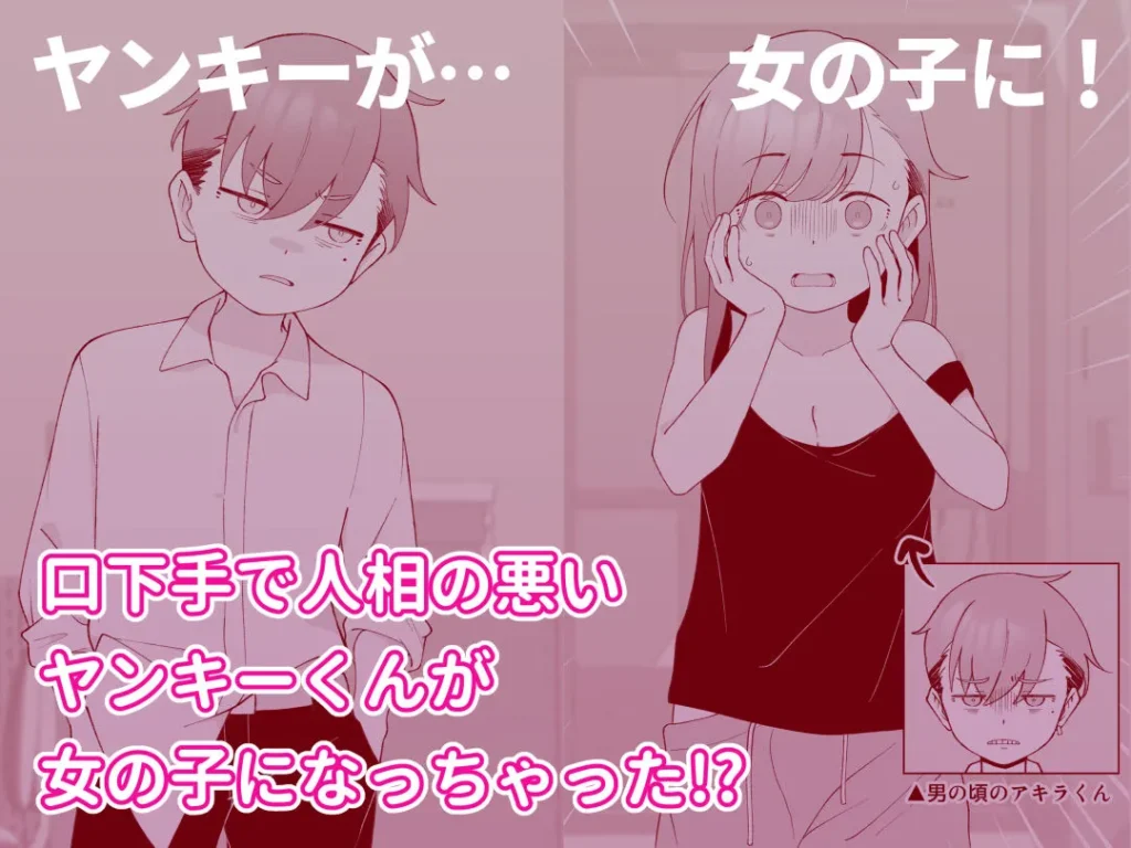 同人作品「先生の彼女になる女の子になっちゃったヤンキー君 総集編完全版」のサンプル画像2（ツキギ／d_583742）